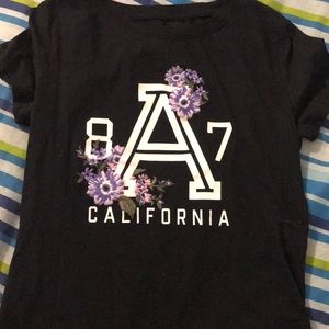 Aeropostale black short sleeve graphic t shirt